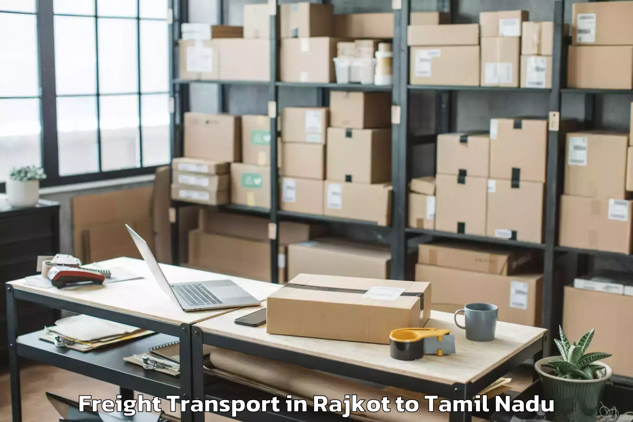 Easy Rajkot to Ramapuram Freight Transport Booking